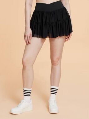 Blogilates Women’s Ballerina Skort - Black Size Small NWT